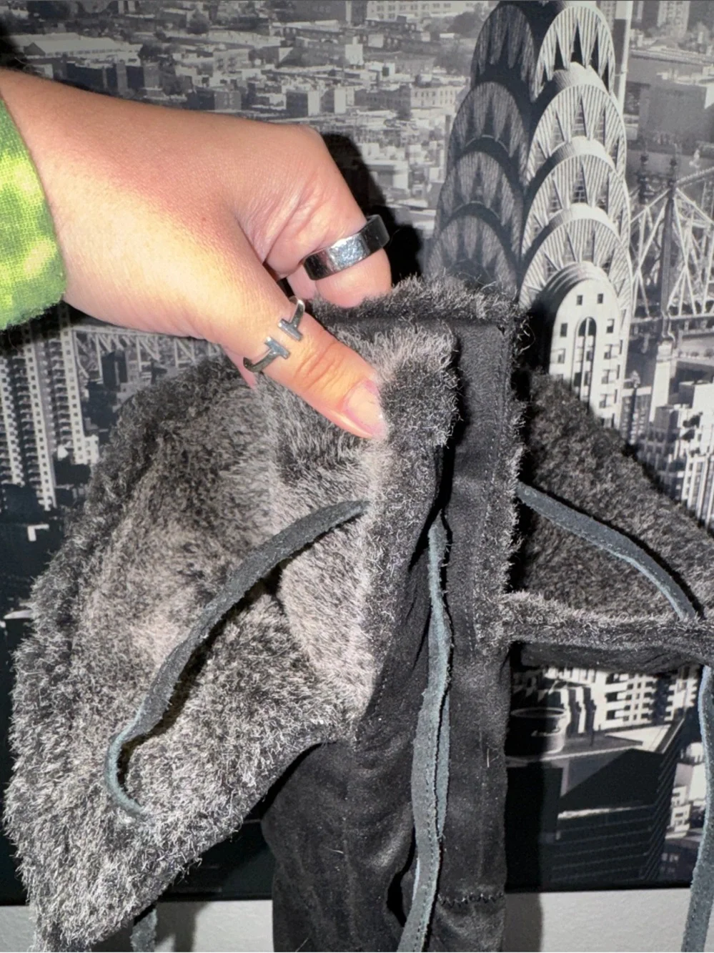 Black Over-the-Knee Stiletto Boots